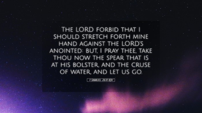 Picture 05 - 1 Samuel 26:11 KJV Desktop Wallpaper - The LORD forbid that I should stretch forth mine - Desktop Bible Verse Wallpaper