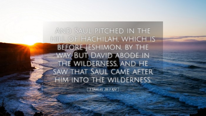 Picture 05 - 1 Samuel 26:3 KJV Desktop Wallpaper - And Saul pitched in the hill of Hachilah, which - Desktop Bible Verse Wallpaper