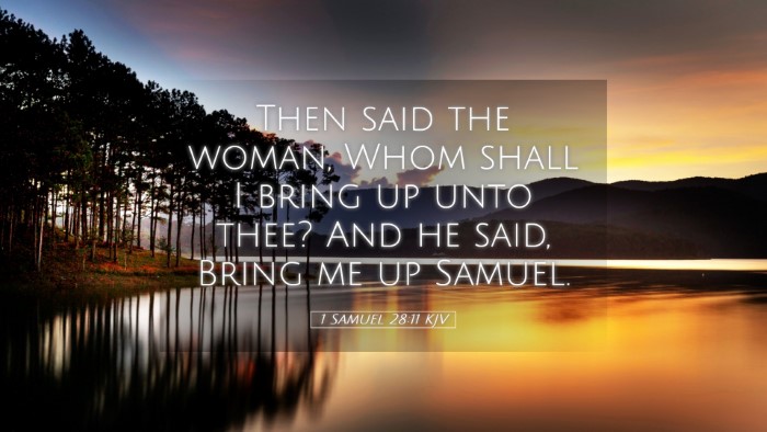 Picture 05 - 1 Samuel 28:11 KJV Desktop Wallpaper - Then said the woman, Whom shall I bring up unto - Desktop Bible Verse Wallpaper