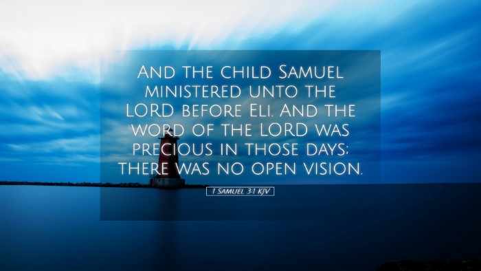Picture 05 - 1 Samuel 3:1 KJV Desktop Wallpaper - And the child Samuel ministered unto the LORD - Desktop Bible Verse Wallpaper
