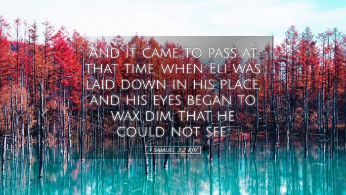 Picture 05 - 1 Samuel 3:2 KJV Desktop Wallpaper - And it came to pass at that time, when Eli was - Desktop Bible Verse Wallpaper