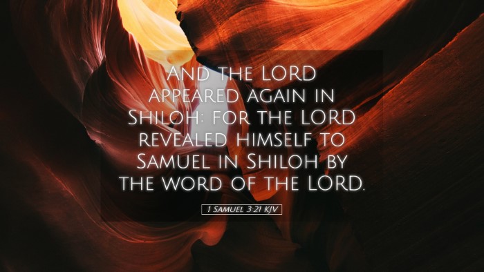 Picture 05 - 1 Samuel 3:21 KJV Desktop Wallpaper - And the LORD appeared again in Shiloh: for the - Desktop Bible Verse Wallpaper