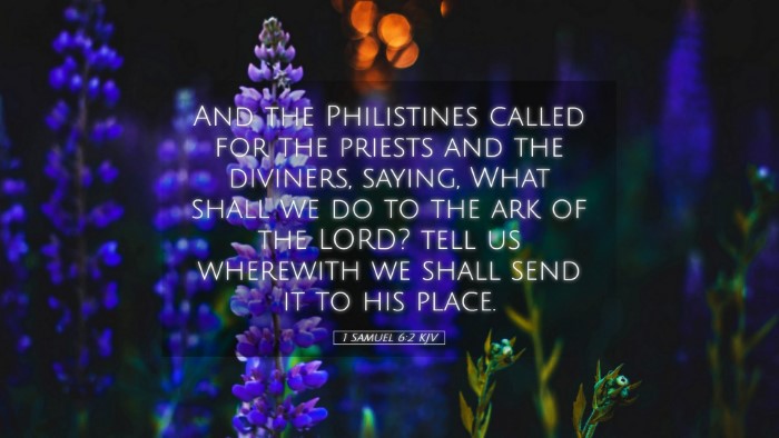 Picture 05 - 1 Samuel 6:2 KJV Desktop Wallpaper - And the Philistines called for the priests and - Desktop Bible Verse Wallpaper