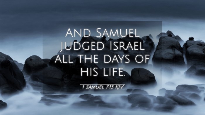 Picture 05 - 1 Samuel 7:15 KJV Desktop Wallpaper - And Samuel judged Israel all the days of his - Desktop Bible Verse Wallpaper