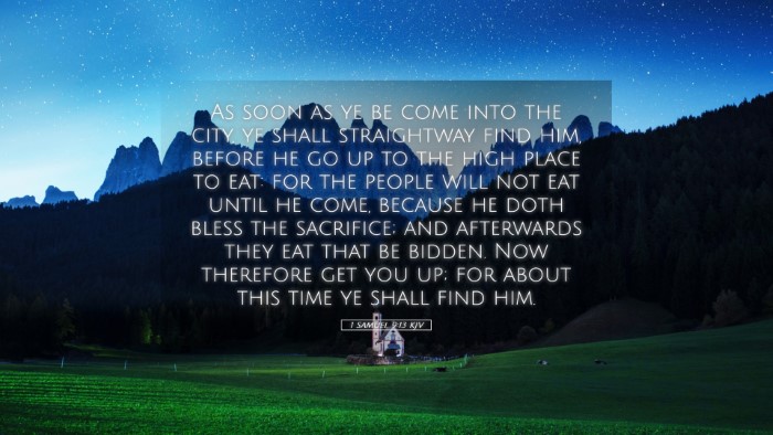 Picture 05 - 1 Samuel 9:13 KJV Desktop Wallpaper - As soon as ye be come into the city, ye shall - Desktop Bible Verse Wallpaper