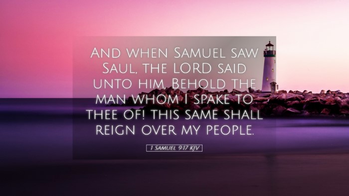 Picture 05 - 1 Samuel 9:17 KJV Desktop Wallpaper - And when Samuel saw Saul, the LORD said unto him, - Desktop Bible Verse Wallpaper
