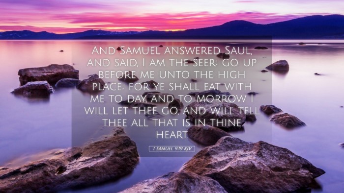 Picture 05 - 1 Samuel 9:19 KJV Desktop Wallpaper - And Samuel answered Saul, and said, I am the - Desktop Bible Verse Wallpaper