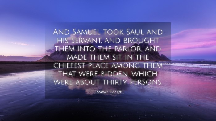 Picture 05 - 1 Samuel 9:22 KJV Desktop Wallpaper - And Samuel took Saul and his servant, and brought - Desktop Bible Verse Wallpaper