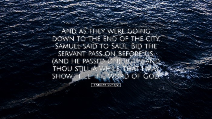 Picture 05 - 1 Samuel 9:27 KJV Desktop Wallpaper - And as they were going down to the end of the - Desktop Bible Verse Wallpaper