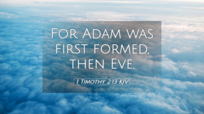 Picture 05 - 1 Timothy 2:13 KJV Desktop Wallpaper - For Adam was first formed, then - Desktop Bible Verse Wallpaper