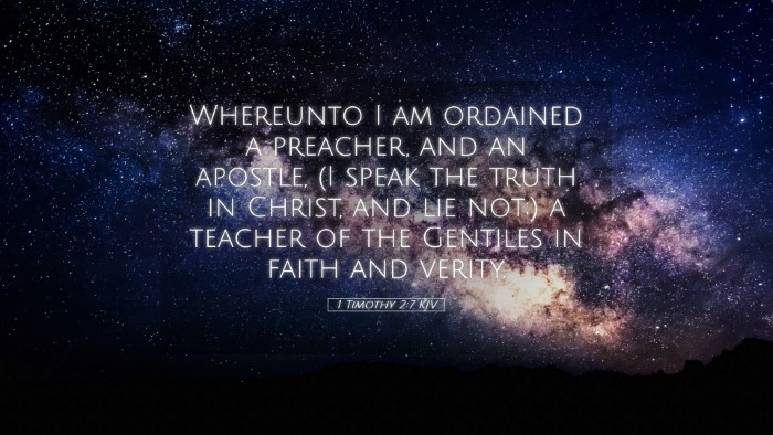Picture 05 - 1 Timothy 2:7 KJV Desktop Wallpaper - Whereunto I am ordained a preacher, and an - Desktop Bible Verse Wallpaper