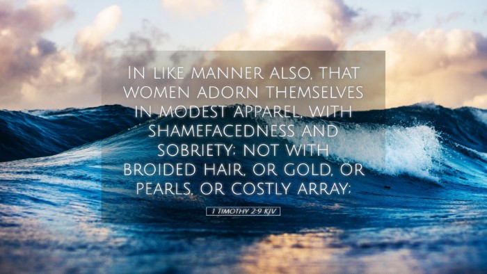 Picture 05 - 1 Timothy 2:9 KJV Desktop Wallpaper - In like manner also, that women adorn themselves - Desktop Bible Verse Wallpaper