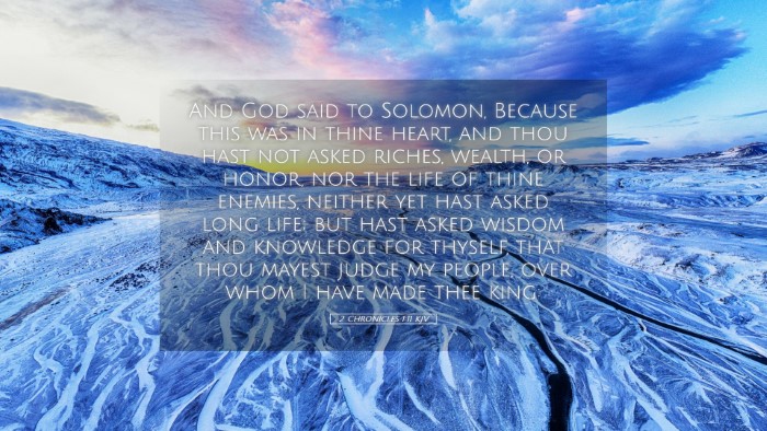 Picture 05 - 2 Chronicles 1:11 KJV Desktop Wallpaper - And God said to Solomon, Because this was in - Desktop Bible Verse Wallpaper