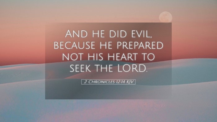 Picture 05 - 2 Chronicles 12:14 KJV Desktop Wallpaper - And he did evil, because he prepared not his - Desktop Bible Verse Wallpaper