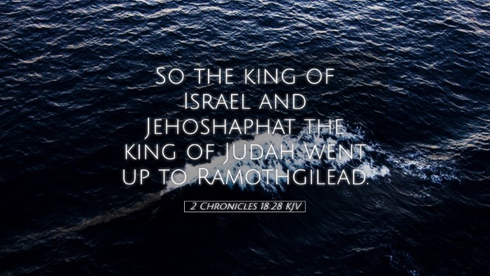 Picture 05 - 2 Chronicles 18:28 KJV Desktop Wallpaper - So the king of Israel and Jehoshaphat the king of - Desktop Bible Verse Wallpaper
