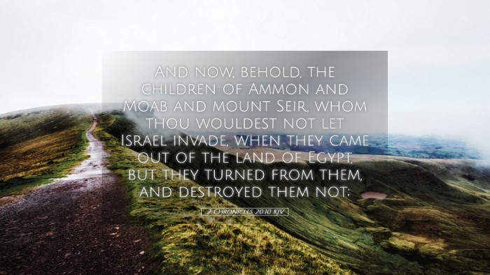 Picture 05 - 2 Chronicles 20:10 KJV Desktop Wallpaper - And now, behold, the children of Ammon and Moab - Desktop Bible Verse Wallpaper