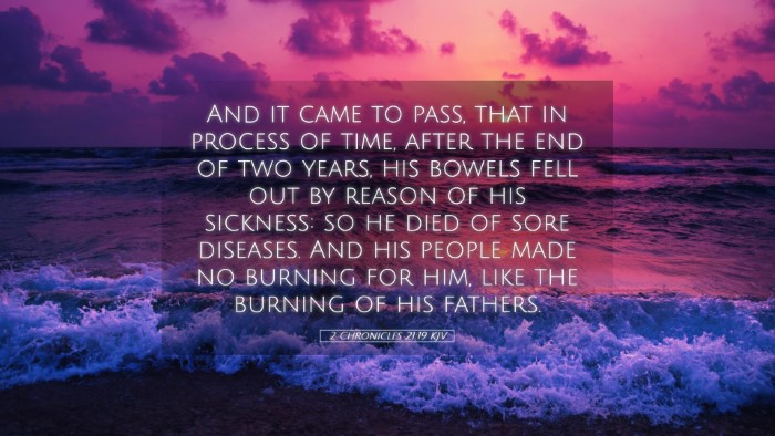 Picture 05 - 2 Chronicles 21:19 KJV Desktop Wallpaper - And it came to pass, that in process of time, - Desktop Bible Verse Wallpaper