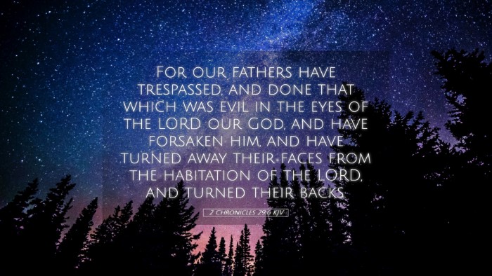 Picture 05 - 2 Chronicles 29:6 KJV Desktop Wallpaper - For our fathers have trespassed, and done that - Desktop Bible Verse Wallpaper