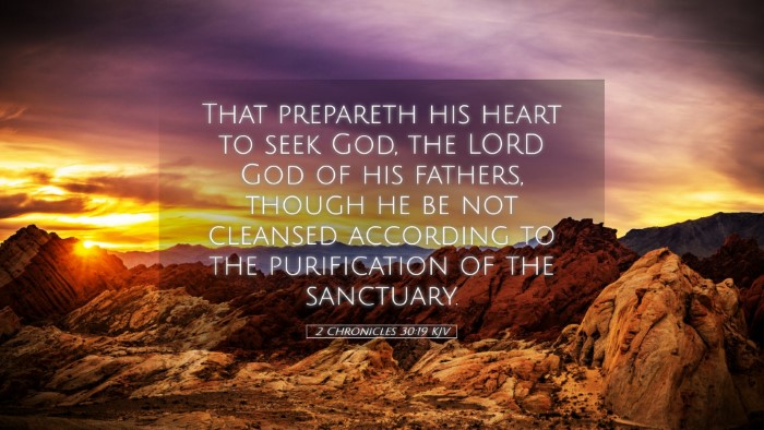 Picture 05 - 2 Chronicles 30:19 KJV Desktop Wallpaper - That prepareth his heart to seek God, the LORD - Desktop Bible Verse Wallpaper