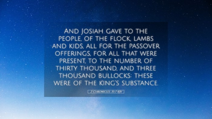 Picture 05 - 2 Chronicles 35:7 KJV Desktop Wallpaper - And Josiah gave to the people, of the flock, - Desktop Bible Verse Wallpaper