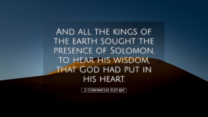 Picture 05 - 2 Chronicles 9:23 KJV Desktop Wallpaper - And all the kings of the earth sought the - Desktop Bible Verse Wallpaper