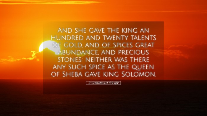 Picture 05 - 2 Chronicles 9:9 KJV Desktop Wallpaper - And she gave the king an hundred and twenty - Desktop Bible Verse Wallpaper