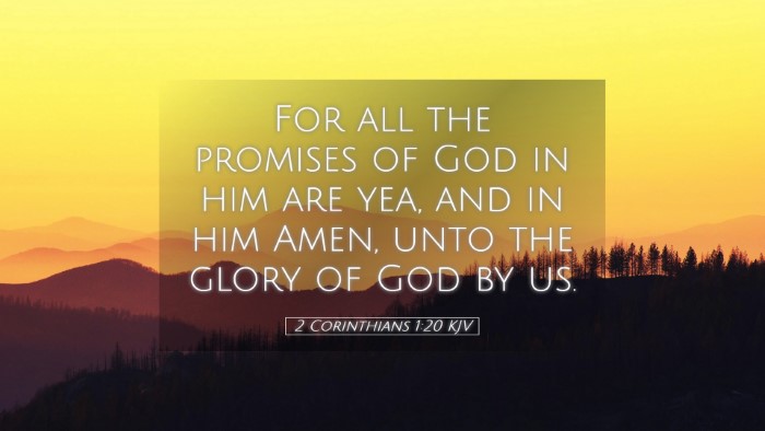 Picture 05 - 2 Corinthians 1:20 KJV Desktop Wallpaper - For all the promises of God in him are yea, and - Desktop Bible Verse Wallpaper