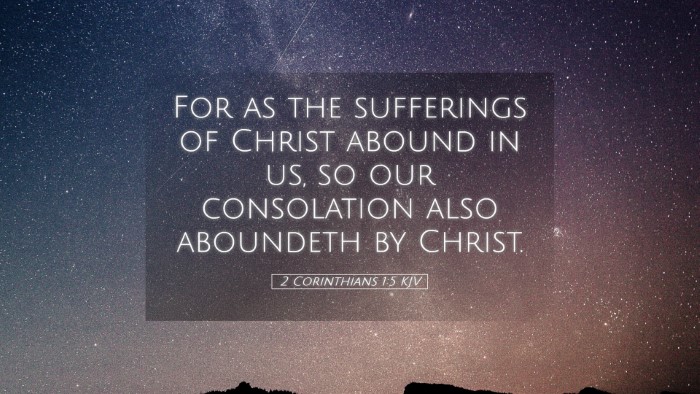 Picture 05 - 2 Corinthians 1:5 KJV Desktop Wallpaper - For as the sufferings of Christ abound in us, so - Desktop Bible Verse Wallpaper