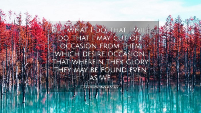 Picture 05 - 2 Corinthians 11:12 KJV Desktop Wallpaper - But what I do, that I will do, that I may cut off - Desktop Bible Verse Wallpaper