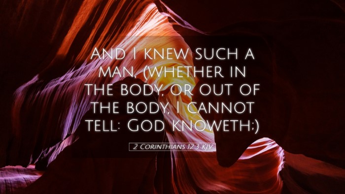 Picture 05 - 2 Corinthians 12:3 KJV Desktop Wallpaper - And I knew such a man, (whether in the body, or - Desktop Bible Verse Wallpaper
