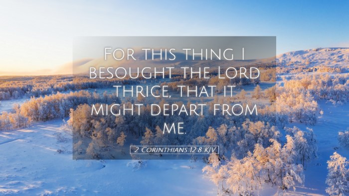Picture 05 - 2 Corinthians 12:8 KJV Desktop Wallpaper - For this thing I besought the Lord thrice, that - Desktop Bible Verse Wallpaper