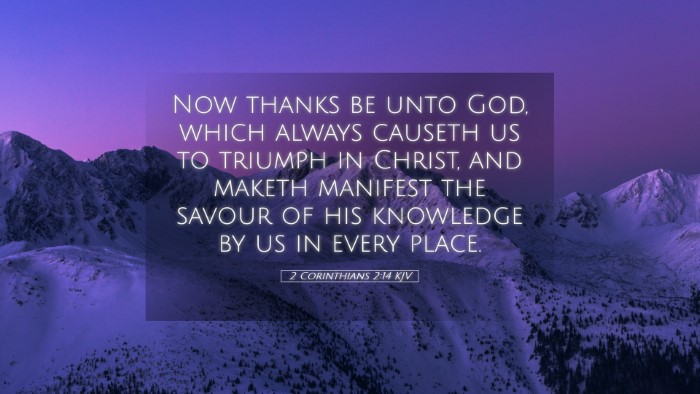 Picture 05 - 2 Corinthians 2:14 KJV Desktop Wallpaper - Now thanks be unto God, which always causeth us - Desktop Bible Verse Wallpaper