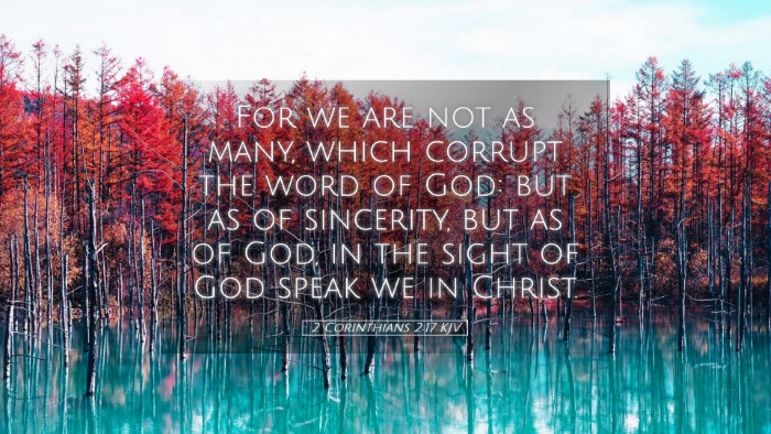 Picture 05 - 2 Corinthians 2:17 KJV Desktop Wallpaper - For we are not as many, which corrupt the word of - Desktop Bible Verse Wallpaper
