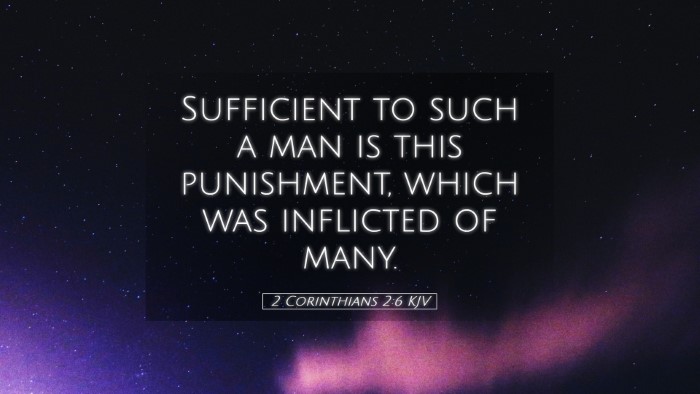 Picture 05 - 2 Corinthians 2:6 KJV Desktop Wallpaper - Sufficient to such a man is this punishment, - Desktop Bible Verse Wallpaper