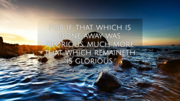 Picture 05 - 2 Corinthians 3:11 KJV Desktop Wallpaper - For if that which is done away was glorious, much - Desktop Bible Verse Wallpaper