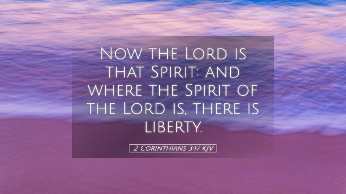 Picture 05 - 2 Corinthians 3:17 KJV Desktop Wallpaper - Now the Lord is that Spirit: and where the Spirit - Desktop Bible Verse Wallpaper