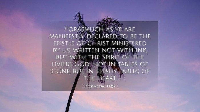 Picture 05 - 2 Corinthians 3:3 KJV Desktop Wallpaper - Forasmuch as ye are manifestly declared to be the - Desktop Bible Verse Wallpaper