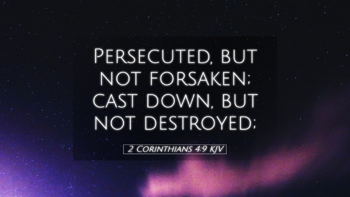 Picture 05 - 2 Corinthians 4:9 KJV Desktop Wallpaper - Persecuted, but not forsaken; cast down, but not - Desktop Bible Verse Wallpaper