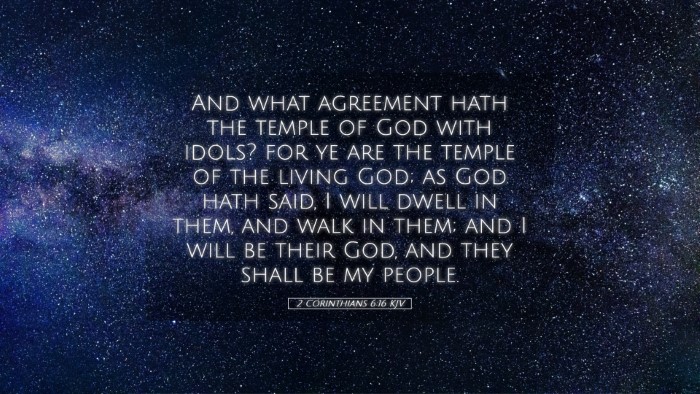 Picture 05 - 2 Corinthians 6:16 KJV Desktop Wallpaper - And what agreement hath the temple of God with - Desktop Bible Verse Wallpaper
