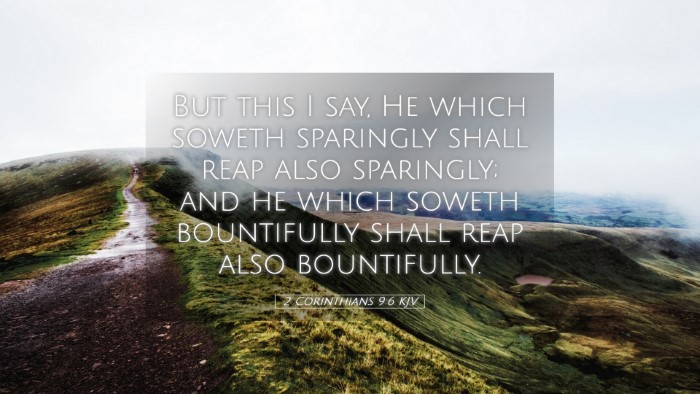 Picture 05 - 2 Corinthians 9:6 KJV Desktop Wallpaper - But this I say, He which soweth sparingly shall - Desktop Bible Verse Wallpaper