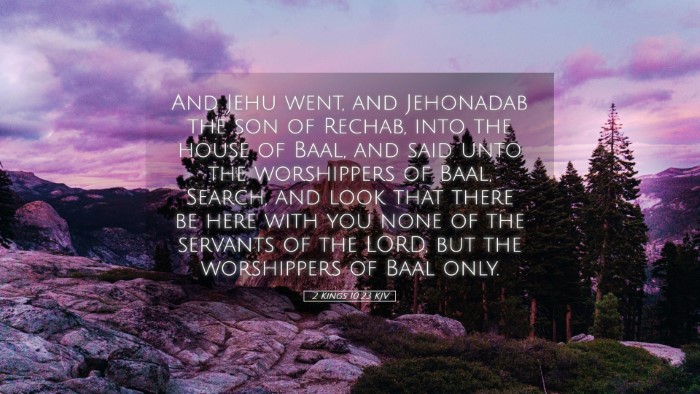 Picture 05 - 2 Kings 10:23 KJV Desktop Wallpaper - And Jehu went, and Jehonadab the son of Rechab, - Desktop Bible Verse Wallpaper