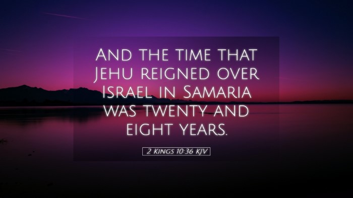 Picture 05 - 2 Kings 10:36 KJV Desktop Wallpaper - And the time that Jehu reigned over Israel in - Desktop Bible Verse Wallpaper