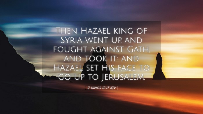 Picture 05 - 2 Kings 12:17 KJV Desktop Wallpaper - Then Hazael king of Syria went up, and fought - Desktop Bible Verse Wallpaper
