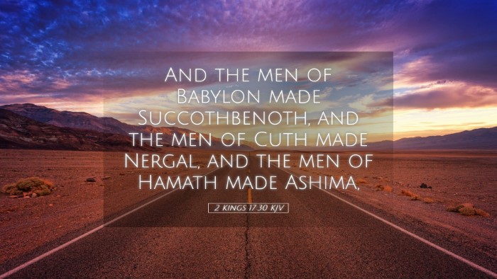 Picture 05 - 2 Kings 17:30 KJV Desktop Wallpaper - And the men of Babylon made Succothbenoth, and - Desktop Bible Verse Wallpaper