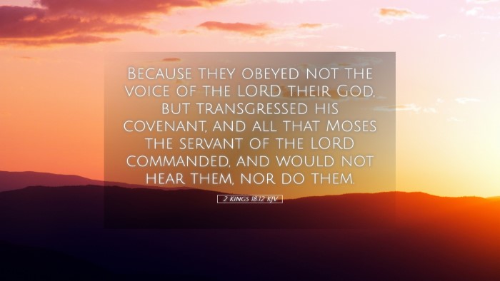 Picture 05 - 2 Kings 18:12 KJV Desktop Wallpaper - Because they obeyed not the voice of the LORD - Desktop Bible Verse Wallpaper