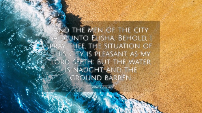 Picture 05 - 2 Kings 2:19 KJV Desktop Wallpaper - And the men of the city said unto Elisha, Behold, - Desktop Bible Verse Wallpaper