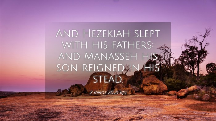 Picture 05 - 2 Kings 20:21 KJV Desktop Wallpaper - And Hezekiah slept with his fathers: and Manasseh - Desktop Bible Verse Wallpaper