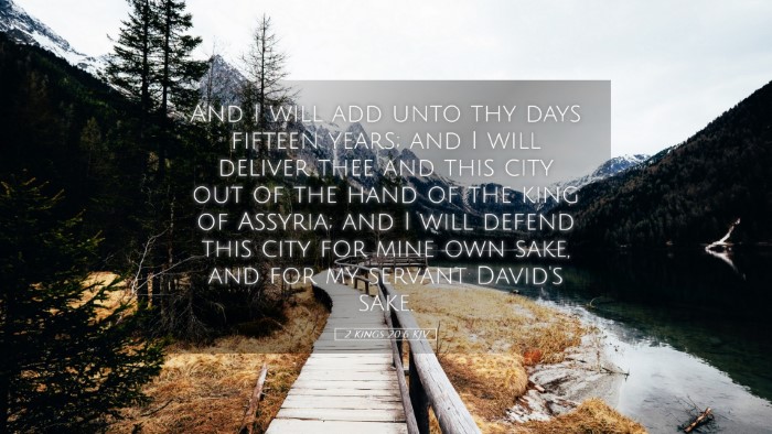 Picture 05 - 2 Kings 20:6 KJV Desktop Wallpaper - And I will add unto thy days fifteen years; and I - Desktop Bible Verse Wallpaper