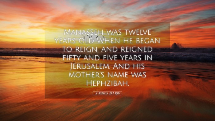 Picture 05 - 2 Kings 21:1 KJV Desktop Wallpaper - Manasseh was twelve years old when he began to - Desktop Bible Verse Wallpaper