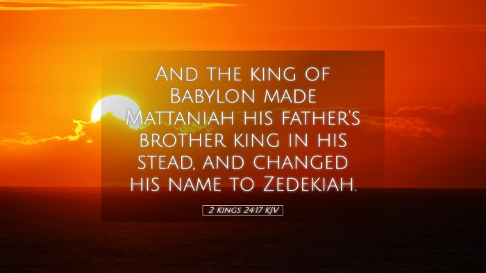 Picture 05 - 2 Kings 24:17 KJV Desktop Wallpaper - And the king of Babylon made Mattaniah his - Desktop Bible Verse Wallpaper